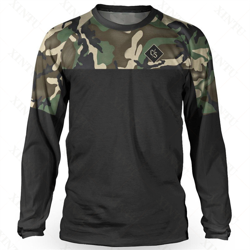 Mountain Biking Downhill - Camisa masculina solta piloto dh motocross