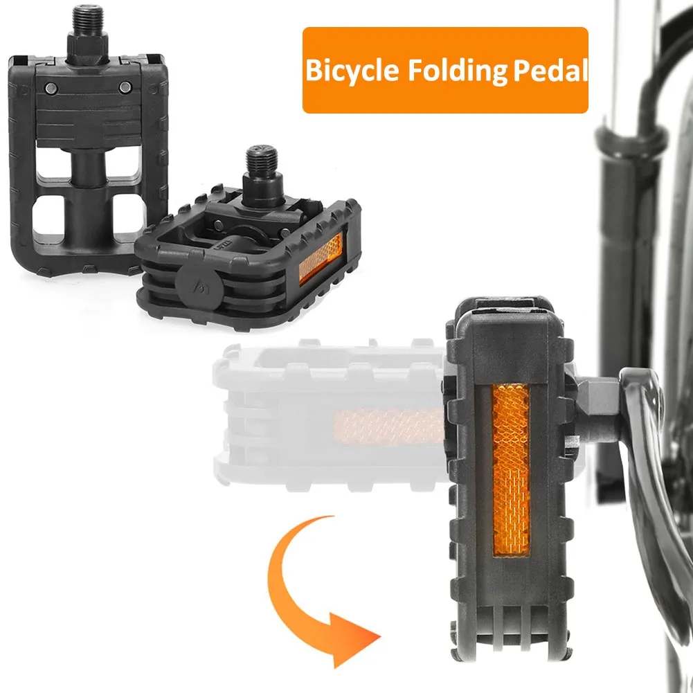 Pedal Platform Flat - Pedais de Bicicleta Dobráveis Universais com