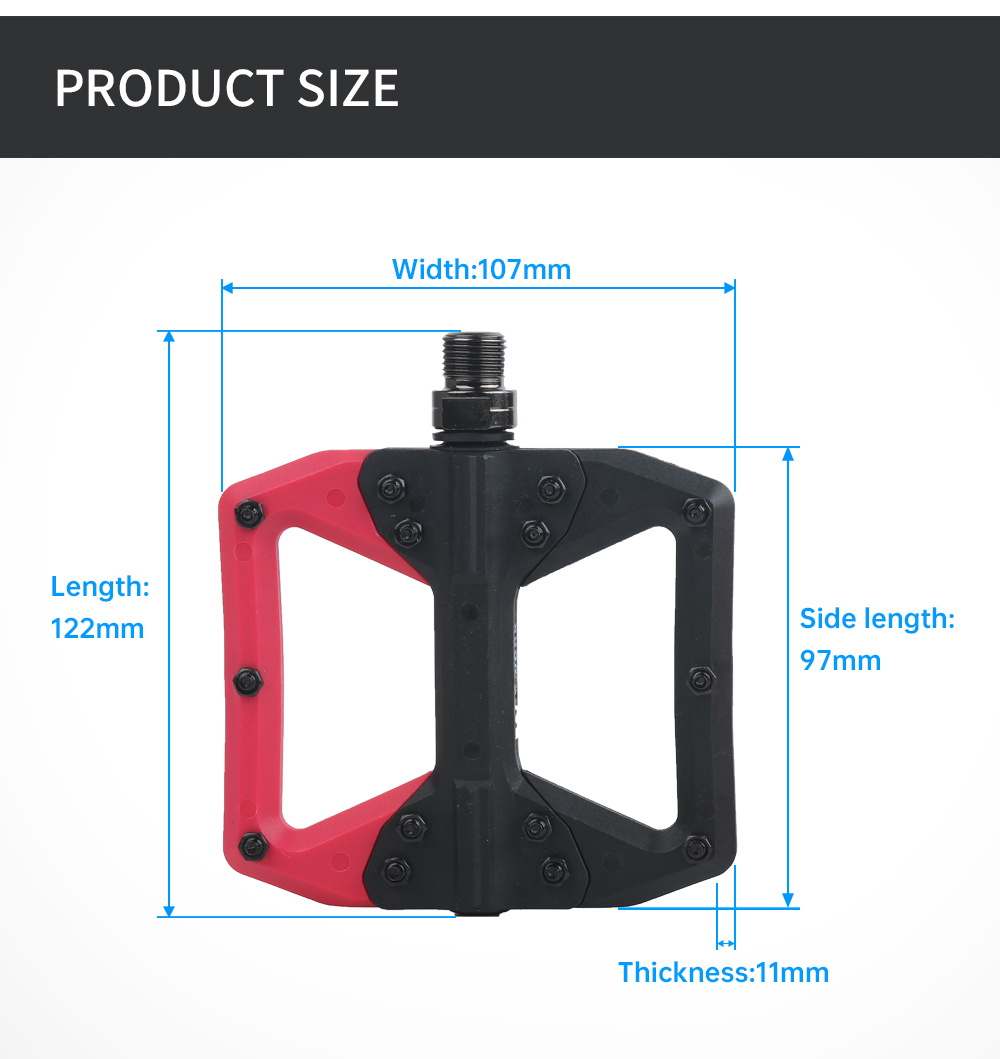Pedais de Bicicleta RACEOWKR M - Pedal Platform Flat avaliação e preço