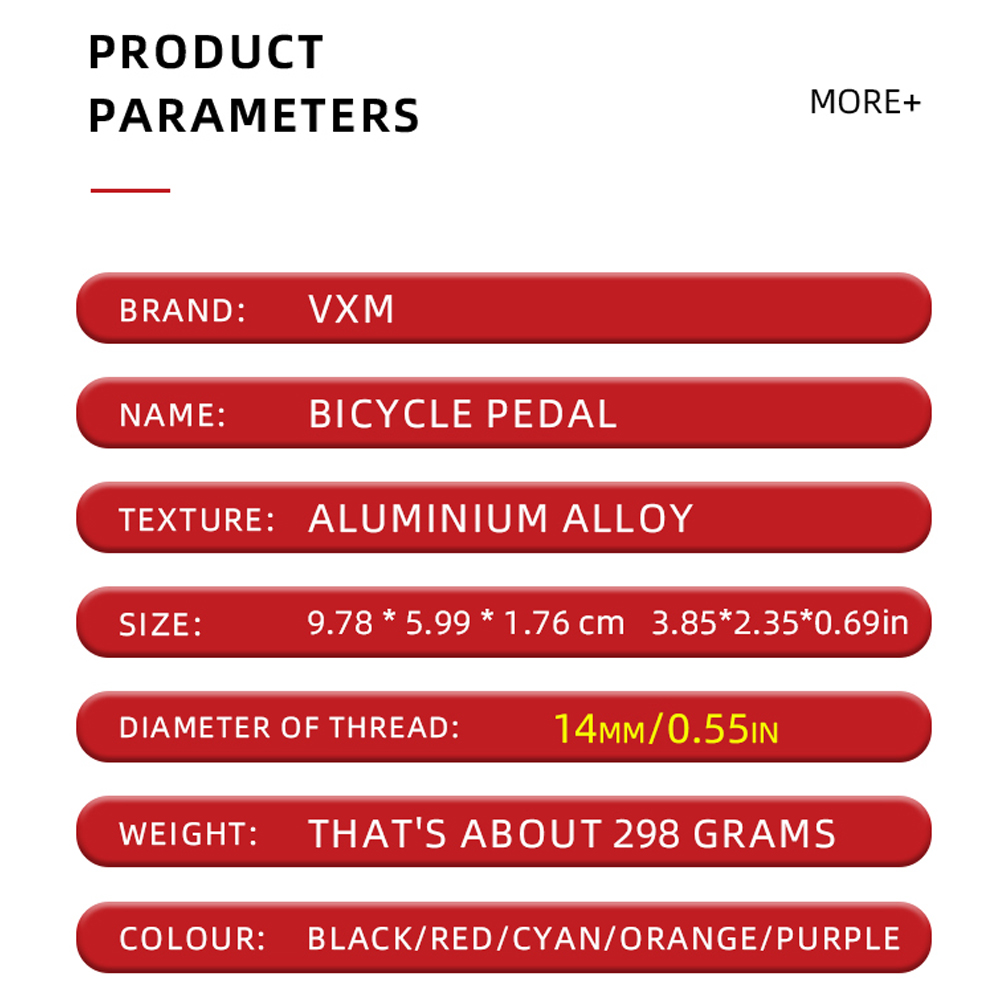 Vxm bicicleta ultraleve rolame - Pedal Platform Flat avaliação e preço