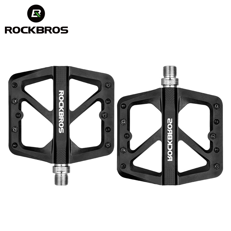Rockbros pedais de bicicleta u - Pedal Platform Flat avaliação e preço